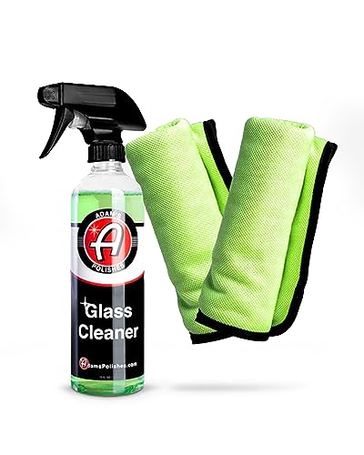 Adam's Polishes Glass Cleaner - Car Window Cleaner | Car Wash All-Natural Streak Free Formula For Car Cleaning | Safe On Tinted & Non-Tinted Glass | Won’t Strip Car Wax or Paint Protection - size: 1 Count (Pack of 1)