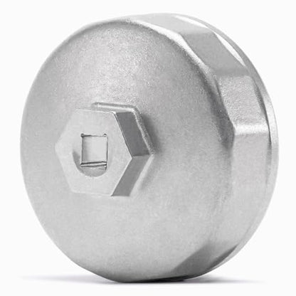 74mm 14Flutes Oil Filter Cap Wrench Removal Tool Socket Compatible with Mercedes Benz, Audi, Sprinter, VW, Porsche, Volkswagen, Mazda, Silver Heavy-Duty Aluminum - style: Aluminum