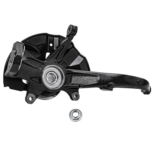 Detroit Axle - Front Steering Knuckles Hubs + Lower Rearward Control Arms w/Ball Joints Replacement for Fusion MKZ Milan Zephyr - 4pc Set - size: 4CU47668/4PC