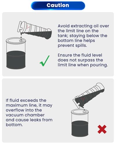 ATPEAM Oil Changer Vacuum Fluid Extractor | Manual Engine Oil Extractor Oil Changer Vacuum Fluid Extractor Pump Tank Remover (9L)