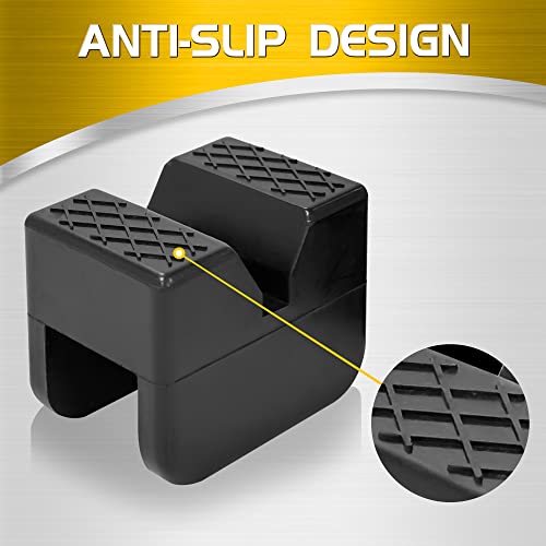 TONDA Jack Stand Pads, Universal Rubber Jack Pad Adapter, Rail Pinch welds Protector, 4 Pack - color: 4 PACK