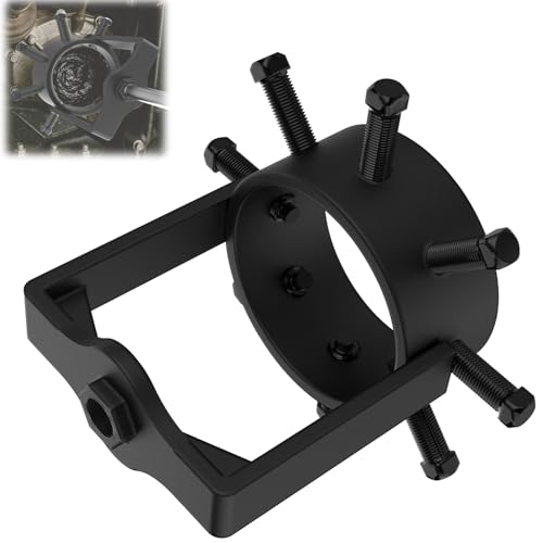 CV Axle Removal Tool for ATV/UTV, Fits Most CV Joints Under 95mm OD | 8-bolt Secure Locking Grip | 5 mm-thick Metal & Reinforced Triangular Gussets | Fast Damage-Free Removal for ATVs/UTVs