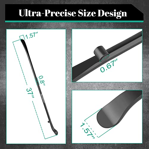2 PCS Tire Mount and Demount Iron, 34645 Tire Iron, Tire Bars for Semi Tires, Tire Changing Tools, Semi Truck Tire Tools, 37In, 3/4 in, Black - size: Upgrade Hardness, 2 PCS 37 in, 3/4 in