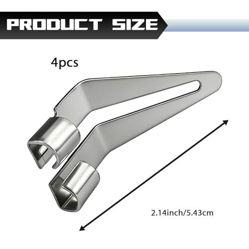 4PCS Plastic Welding Tips for Heat Guns, Stainless Steel Plastics Welder Smoothing Tip with 45° Elbow, Convenient and Compact, Plastic Welding Kit for Car Bumper Repair Kayaks, Car Accessories
