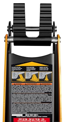 Cat 2 Ton U-Jack Floor Jack with 3 Ton Jack Stand, U-Shape Slotted Saddle, Car Repair - 6000-Pound 980829ECE - size: 2 Ton