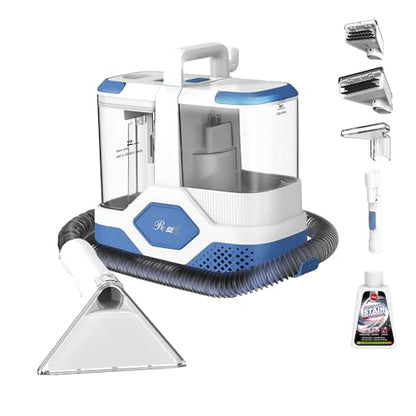 Rosewill Multi-Purpose Portable Carpet and Upholstery Cleaner, Powerful Suction 18 KPa Spot Cleaner, 600W Motor, Car and Auto Detailer, Stain/Spot Remover; Versatile Use: Carpet, Sofa, Pet Hair - color: White