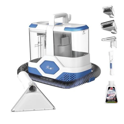 Rosewill Multi-Purpose Portable Carpet and Upholstery Cleaner, Powerful Suction 18 KPa Spot Cleaner, 600W Motor, Car and Auto Detailer, Stain/Spot Remover; Versatile Use: Carpet, Sofa, Pet Hair - color: White