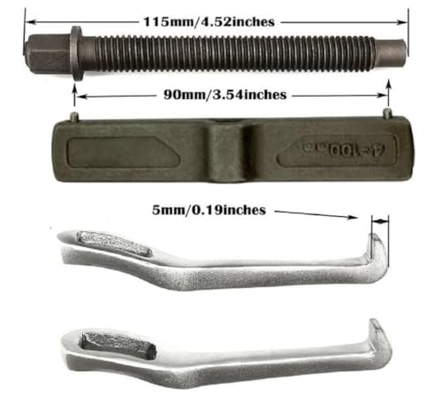 2 Jaw Puller, 2 Claw Gears Puller for Removal of Pulley Flywheel Bearing,Small Gear Puller (4inches) - size: 4inches