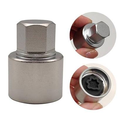 329 Wheel Locking Nut Key for Mercedes Benz, Lug Nut Removal Tool | Wheel Lock Nut Socket Adapter, Anti-Theft Screw Remover, Hand Repair Tool, Tyre Fitting, garage - color: Scoket 329