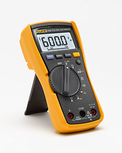 Fluke 115 Multimeter | True-RMS, 6000 Count Resolution, Field Service Technician, LED Backlight