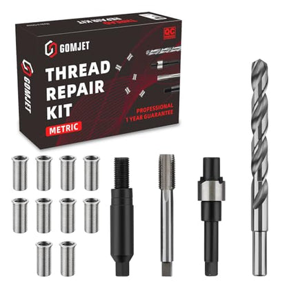 M11X1.25 Metric Thread Repair Kit, with M11X1.25X28.2MM Stainless Steel Insert Qty 10 - size: M11x1.25x28.2mm