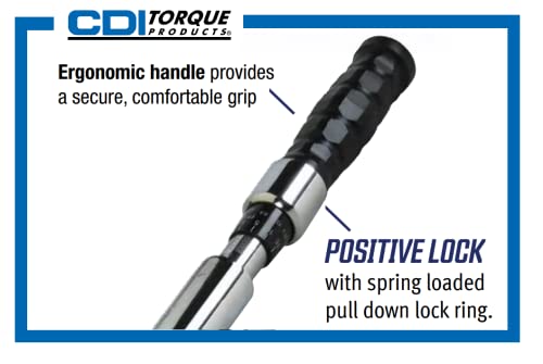 Industrial Brand CDI Torque 2502MRPH 3/8-Inch Drive Adjustable Micrometer Torque Wrench, Torque Range 30 to 250-Inch-Pounds - size: 3/8", style: 30-250 in.lbs