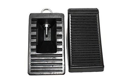 MaxxHaul 50011 Heavy-Duty Rubber Wheel Chocks with Eyebolt, Anti-Slip Design for Trailers, RVs, and Trucks (6.5" x 3.75" x 4") - 2 Pack - size: MaxxHaul 50011- 6-1/2" x 3-3/4" x 4"