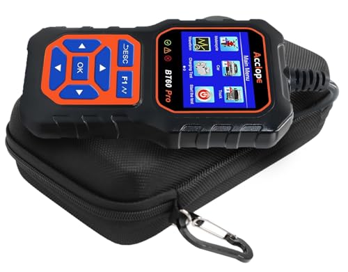 ProtectiveCarrying Case Compatible with Acclope BT60 Pro Acclope Car Battery Tester Checker Automotive Alternator Analyzer（ Only Case）