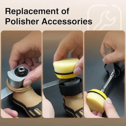 Cordless Mini Polisher,1/1.5/2Inch,DA&RO with 11 Variable Speed 2500-6000 RPM,2.3Ah Rechargeable Battery,Car Detailing Micro Polisher - style: 1*Battery Kit