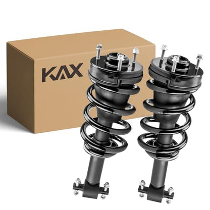 KAX Front Struts Fit for GMC Silverado 1500 2007 2008 2009 2010 2011 2012 2013 Sierra 1500 2007-2013, Front Shock Absorber Quick Complete Suspension Struts with Coil Spring Set of 2, Replace 139105 - style: 139105 139105