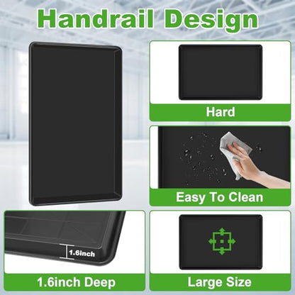 3 Pcs Extra Oil Drip Pan for Under Car - 35.4 x 24 x1.6 Inches, Large Drip Tray for Plastic Garden Tray Multifunctional Oil Catch Pan for Car Oil Changes Garden, Greenhouse, Muddy Boots & Pet Care - size: 3