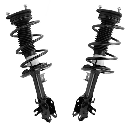 Detroit Axle - 2 Front Struts for 2014 2015 2016 2017 2018 Mazda 3, Struts with Coil Spring Assembly Replacement Suspension - size: SR4510_SR4511/Pair