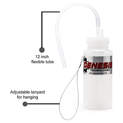 Genesis Universal 1 Person Brake Bleeder Bottle with a Stainless Steel Cable Mount and 12 Inch Fluid Tube - size: Cable Mount
