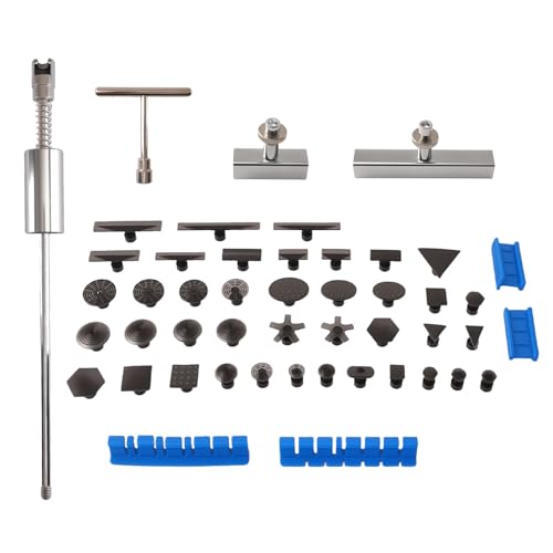 maXpeedingrods Car Dent Puller Kit, Auto Body Dent Repair Kit for Dent Removal, Slide Hammer T-bar Dent Puller with 40 PCS Puller Tabs, for Car Refrigerator Metal Surface Dent Remover, 47 PCS - size: 47 PCS