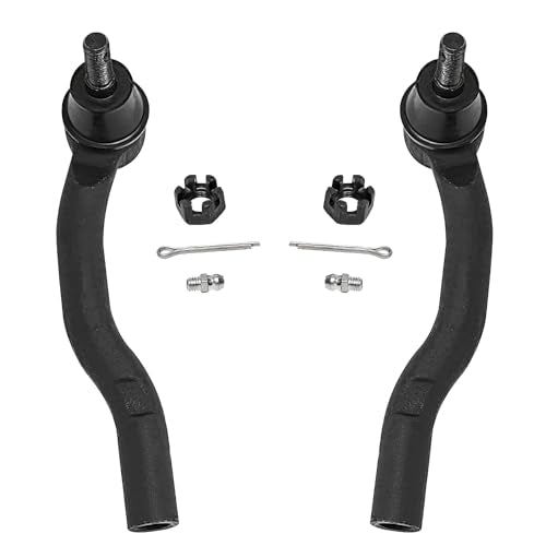 Detroit Axle - Front 4pc Steering Knuckles Kit for 07-09 Toyota Camry, 2 Steering Knuckles & Wheel Bearing Hubs 2 Outer Tie Rods 2007 2008 2009 Replacement - size: 4SU48725/Kit