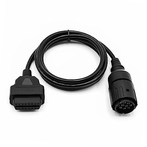Motorcycle OBD Diagnostic Cable 10 Pin to 16 Pin Compatible with BMW ICOM or BMW ICOM A2 A3 - color: per BMW 10Pin