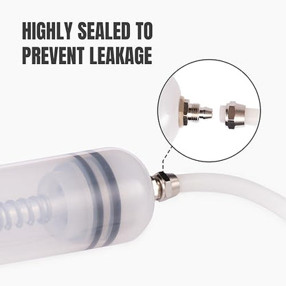 Thorstone 200cc Automotive Fluid Extractor Pump | Manual Oil Change Syringe with 31 Inch Hose (7 Oz./0.21 Qt./200 CC) - size: 200cc(80cm hose)