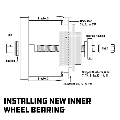 Powerbuilt 22 Pc. Master Hub and Wheel Bearing Removal and Installation Kit Self Centering Design Fits Most Front, Rear and All Wheel Drive Vehicles, Provides Easy Bearing Swaps With No Press Required - style: 22 Piece