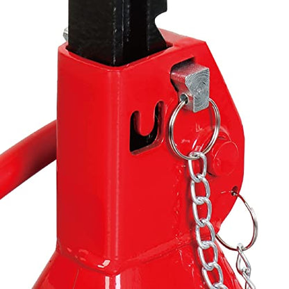 BIG RED T815016L Torin Hydraulic Low Profile Aluminum and Steel Racing Floor Jack, 1.5 Ton (3,000 lb) Capacity, Blue & T42002A Torin Steel Jack Stands: Double Locking, 2 Ton (4,000 lb) Capacity, Red