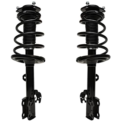 Detroit Axle - 4pc Front Struts Sway Bars for 2009-2012 Toyota Venza | 2 Struts & Coil Spring Assembly 2 Sway Bar End Links 2010 2011 Replacement Suspension Ready Strut Shock Kit - size: 4QS47215/ sway kit
