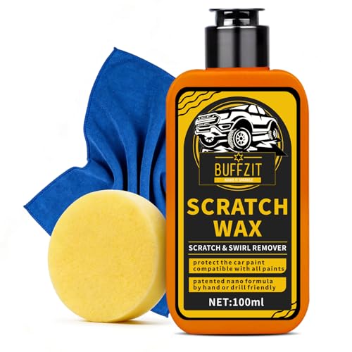 Car Scratch Remover for Vehicles, Scratch Repair Wax, Rubbing & Polishing Compound, Easily Removes Surface Scratches, Effectively Reduces Swirl Marks for Cars and Other Vehicles, 3.4oz/100ml