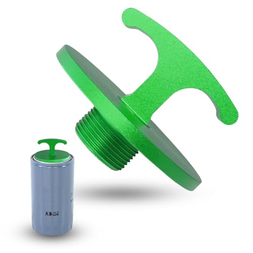 Oil Filter Plug Tool, Aluminum Alloy Oil Filter Cap Off Tool for Dodge Ram 2500, 3500, 4500, 5500 Cummins 05083285aa Mo285 Turbo Diesel 5.7l 6.4l 6.7l (Green) - color: Green