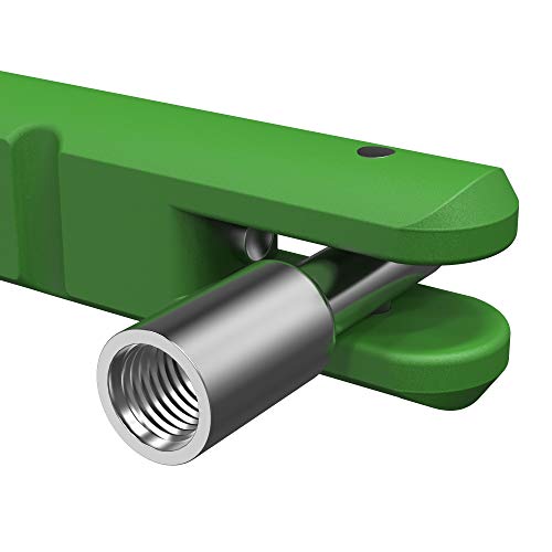 BASIKER Tire Valve Stem Puller Tool No Scratch with Valve Core Tool Green Perfect Replacement for Universial car Valve Stem Extenders Straight Metal Dual Wheel Valve Stem Extension Adapter