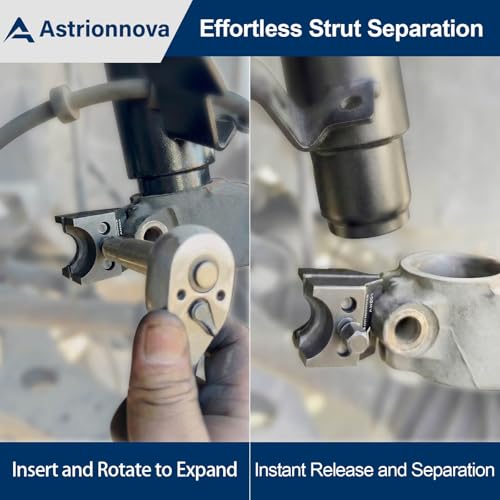 Universal Suspension Strut Spreader Tool - Heavy Duty Dual-End Strut Removal & Lower Ball Joint Separator, Eliminates Hammering Damage on VW Audi BMW Ford - size: Suspension Strut Spreader Tool