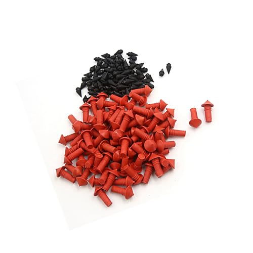 170Pcs Car Universal Mushroom Shaped Tire Repair Insert Plugs Red Black Replacement