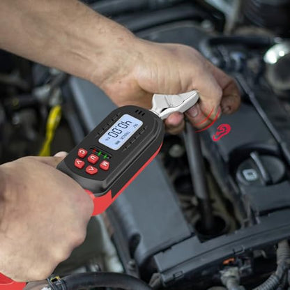 VANPO 3/8" & 1/2" Digital Torque Wrench Set, 3.1-62.7Ft.lb+14.7-295Ft.lb | 4.2-85Nm+20-400Nm, ±2% Accuracy, Preset Value, Buzzer & LED Indicator, Data Storage, for Car, Motorcycle, Truck, RV & Towing - size: 3/8-Inch & 1/2-Inch(3.1-62.7Ft.lb/& 4.7-295Ft.l