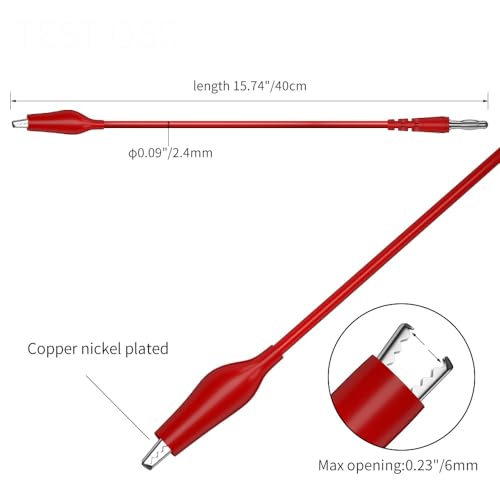 Test Lead Kit 25pcs 4mm Banana Plug to Alligator Clip Test Leads Kit Test Probes Back Probe Kit for Multimeter Automotive Diagnostic Testing Tools Set 8008 - size: 25pcs-B