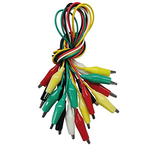 10PCS Premium Alligator Clips Electrical, 5 Colors Test Leads with Testing Probes, Crocodile Jumper Wires Cable with Alligator Clips for Electrical Testing, Circuit Connection, Electronic Experiments - size: 10pcs