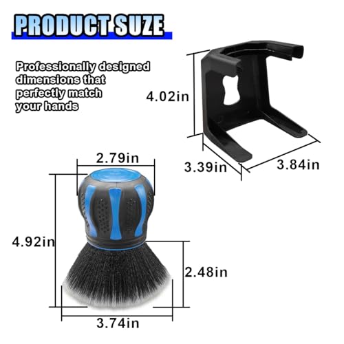 Car Detailing Brush, Ultra Soft Bristles XL Synthetic Brush, Auto Interior Dusting Brush with Storage Rack, Car Cleaning Tool for Vehicle Air Conditioner Vents, Dashboard, Leather (Blue) - color: Blue