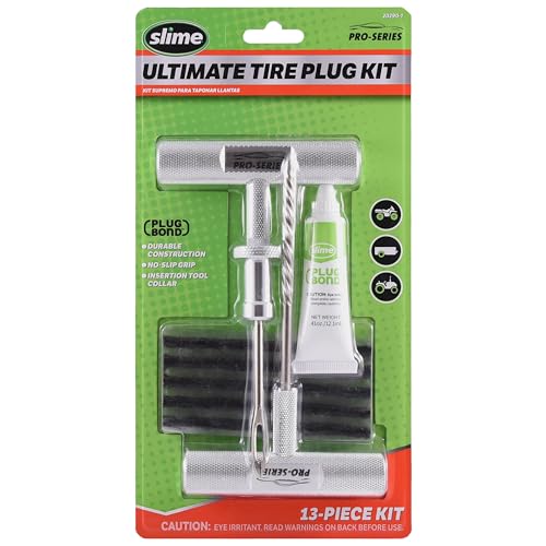 Slime 20290-1 Tire Plug Kit Pro Series, Ultimate Reamer Plugger Set - size: 13-Pieces, style: Plug Kit