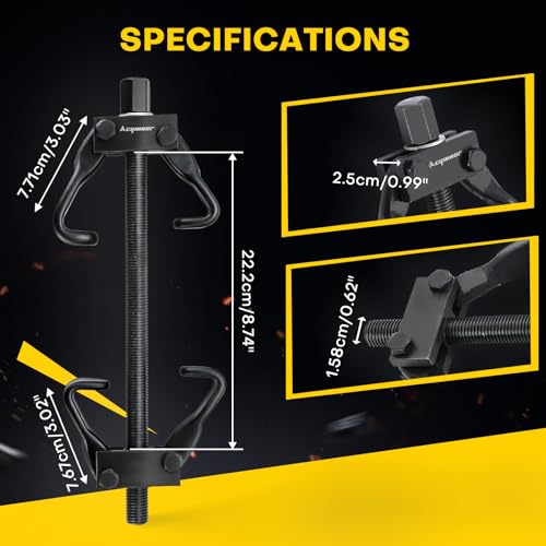 Coil Spring Compressor Tool Set | Coil Spring Compressor for Suspension,Compress,Remove & Install Strut Coil Springs, Fits Most Passenger Cars and Light Trucks