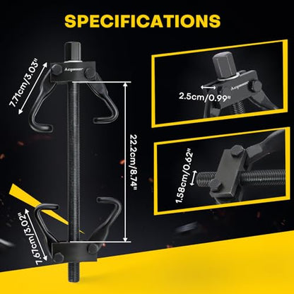 Coil Spring Compressor Tool Set | Coil Spring Compressor for Suspension,Compress,Remove & Install Strut Coil Springs, Fits Most Passenger Cars and Light Trucks