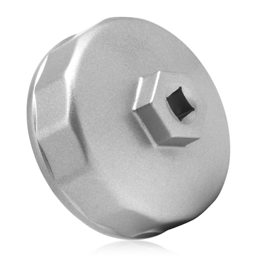 Oil Filter Wrench, Heavy Duty 74mm 14 Flutes Oil Filter Cap Wrenches Removal Tool Compatible with Mercedes Benz, Audi, VW, Porsche, Audi, Mazda, Sprinter Select Mobil1, Bosch, Mahle