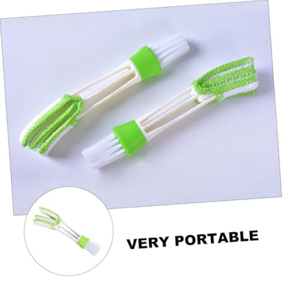 3pcs Double-Ended Car Air Vent Brush Set for Interior Cleaning Air Conditioner Duster Tools with Soft Bristles for Dashboard Keyboard and Outlet Detail