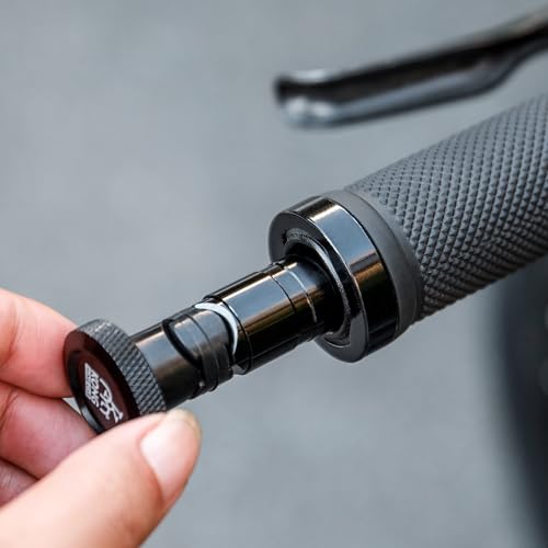 Handlebar End Plugs with Tubeless Tire Repair Kit - Handlebar Insert Fix a Puncture or Flat Includes Bar Plugger Tool and Plugs - Bike Tool for Mountain,Road Bicycle - style: TRT-001