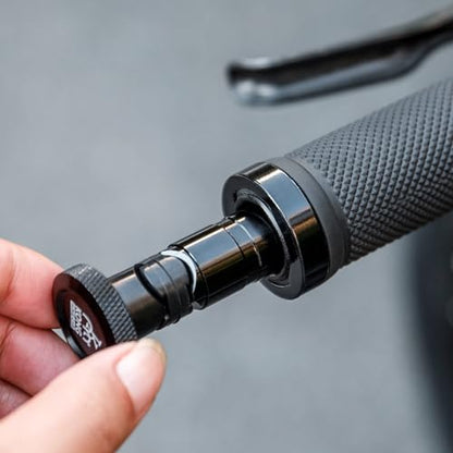 Handlebar End Plugs with Tubeless Tire Repair Kit - Handlebar Insert Fix a Puncture or Flat Includes Bar Plugger Tool and Plugs - Bike Tool for Mountain,Road Bicycle - style: TRT-001