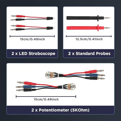 68PCS Automotive Circuit Test Leads Kit,Multimeter Terminal Test Leads Kit,Test Leads,Standard Probes,Alligator Clip,Banana Plug Adapters,SRS Connector