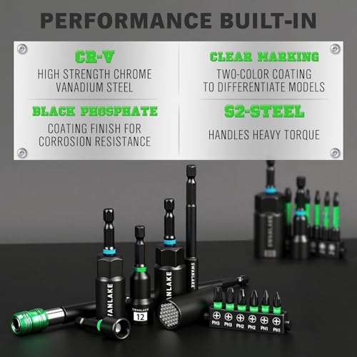74-Piece Magnetic Nut Driver Set for Impact Drill Metric & SAE, Impact Socket Adapter, Power Bits with Magnetic Holder, Wing Nut Driver, Universal Socket, 1/4'' Quick-change Bit Extension - style: Multi-Use Kit