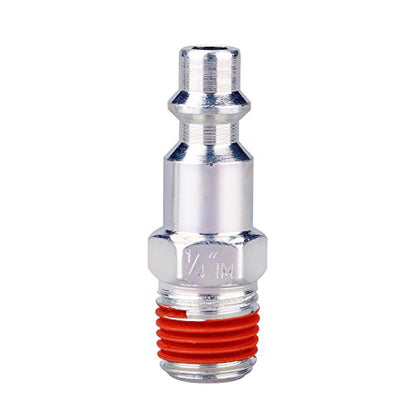 Air Compressor Accessories Fittings, 1/4''NPT Quick Connect Air Coupler and Plug Kit, I/M Type, 14 Pieces Air Tools Fittings Set