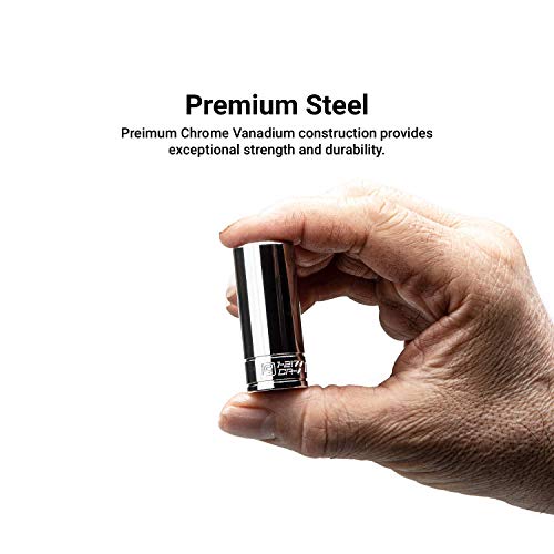 Capri Tools 8 mm Shallow Socket, 3/8-Inch Drive, 6-Point, Metric - size: 8 mm